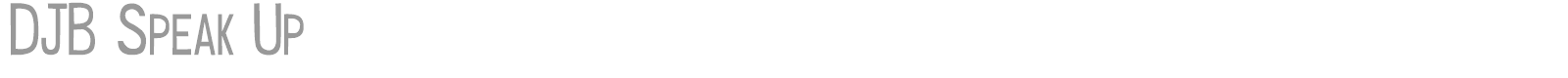 DJB Speak Up font preview